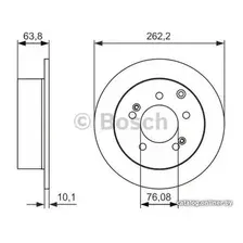 Тормозной диск Bosch 0986479061