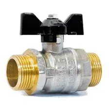 Кран шаровой 1/2" наружняя резьба бабочка LD PN 40 (LD47.304.15)