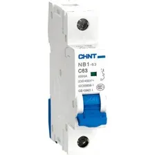 Автоматический выключатель CHINT NB1-63 1P 6A C 6кА (179625)