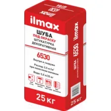 Декоративная штукатурка ilmax ШУБА 6530, экстрабелая, 25 кг