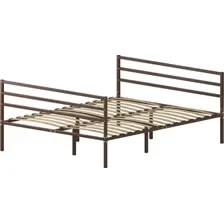 Полуторная кровать Домаклево Металика Г3+Г3 140х190 (коричневый)