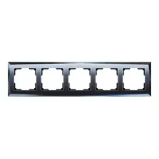 Рамка на 5 постов черный Diamant Werkel
