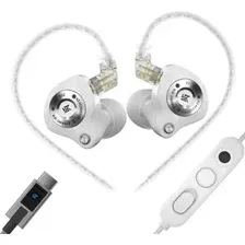 Наушники KZ Acoustics EDZ USB Type-C (с микрофоном, белый)