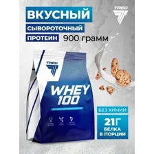 Протеин сывороточный Trec Nutrition Whey 100, 900 грамм - Печенье