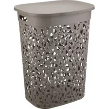 Корзина для белья Idea Флора / М2621 (55л, французcкий серый)