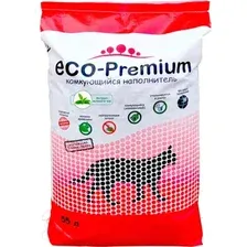 Наполнитель для туалета Eco-Premium Зеленый чай (55л, 20.2кг)
