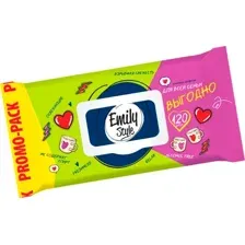 Влажные салфетки Emily Style Гигиенические для всей семьи (120шт)