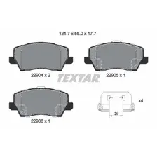Тормозные колодки дисковые передняя ось TEXTAR 2290401