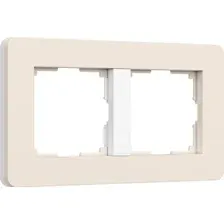 Рамка Werkel Split W0023066 (айвори/белый, Soft-Touch)