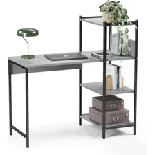 Стол-стеллаж Soma Jack 110x50 (серый/черный)