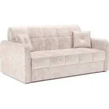 Диван Мебель-АРС Аккордеон Свег ППУ 155x200 (велюр бежевый Plush OWV-33)