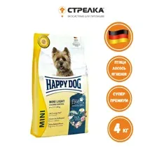 Сухой корм Happy Dog Mini Light Fit & Vital для собак с избыточным весом 4 кг