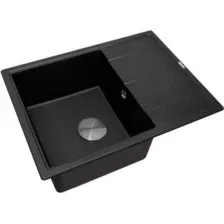 Кухонная мойка ZorG Rock 65 Premium black metallic