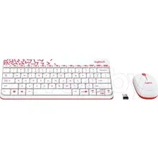 Комплект клавиатура и мышь Logitech MK240 920-008212 / 920-008160 (белый)