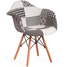 стул кухонный Secret De Maison Cindy Soft Eames (mod. 101), черно-белый