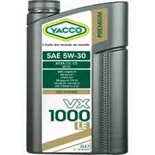 Моторное масло Yacco VX 1000 LE 5W-30 2л