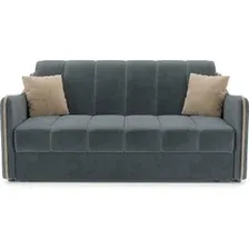 Диван Мебель-АРС аккордеон Давос НПБ 180x200 см M2-115 5-42 (велюр серо-синий HB-178/26)