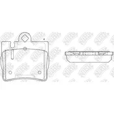 Тормозные колодки дисковые задняя ось NIBK PN0200W