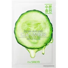 Тканевая маска The Saem Маска для лица тканевая Natural Cucumber (21 мл)