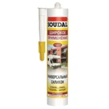 Герметик SOUDAL силикон. универсальный прозрачный, 280мл
