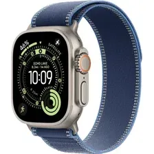 Умные часы Apple Watch Ultra 3 LTE 49 мм (титановый корпус, природный/синий, нейлоновый ремешок размера M/L)