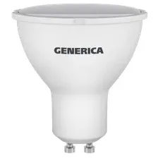 Лампа светодиодная PAR16 софит 8Вт 230В 4000К GU10 GENERICA   (LL-PAR16-08-230-40-GU10-G)