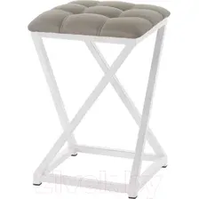 Табурет AMC Comfort 8К6.18 (кожзам латте/белый)