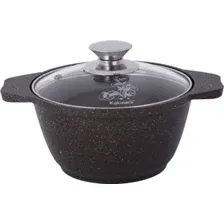 Кастрюля Kukmara кмк12а (кофейный мрамор)