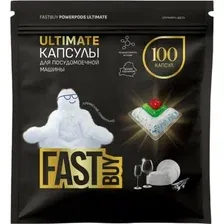 Капсулы для посудомоечной машины FastBuy PowerPods Ultimate (100 шт)