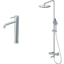 Душевая система со смесителем Oliveeka OL-739902+88239017-CR