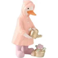 Статуэтка Sima-Land Утка в дождевике поливает цветок из лейки 10583266