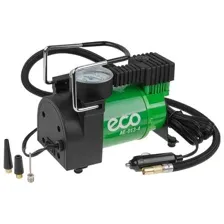 Компрессор автомобильный ECO AE-013-4 12В, 130Вт, 35л/мин, 10бар,манометр 7бар, сумка