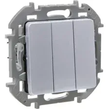 Выключатель Legrand Inspiria  673542 (алюминий)