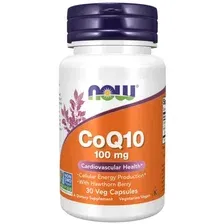 Витамины, минералы Now Foods CoQ10 100 мг (30 капсул)