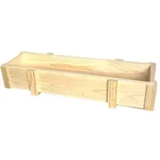 Кашпо KraftHouse Балконный ящик 15x9x52 / 2043416440204 (натуральный)