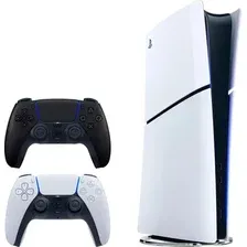 Игровая приставка Sony PlayStation 5 Slim Digital Edition CFI-21XX (2 ревизия, без дисковода, 2 геймпада, белый/черная полночь)