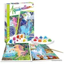 Фреска SentoSphere Aquarellum Единорог. Фосфоресцентный 6412