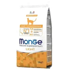 Сухой корм для кошек Monge Light Turkey 1.5 кг