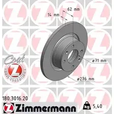 Тормозной диск ZIMMERMANN 180.3016.20 полный , задняя ось
