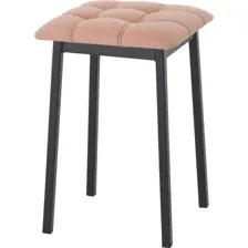 Табурет AMC Comfort 7К1.7 (кожзам, коралл/черный)