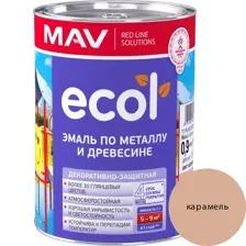 Эмаль ECOL по металлу и древесине (ПФ-115) графит глянцевая 1,0л (0,9 кг)