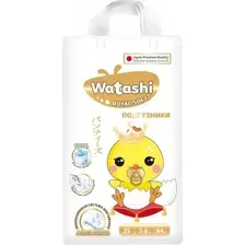 Трусики-подгузники Watashi Royal Soft 2/S 3-6кг (64шт)