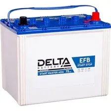 Автомобильный аккумулятор Delta EFB Asia R+ (75 А·ч)