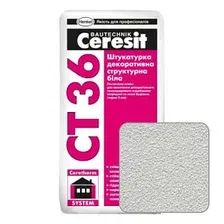 Штукатурка декоративная Ceresit CT 36 Фактура "структурная" под окраску (25кг)