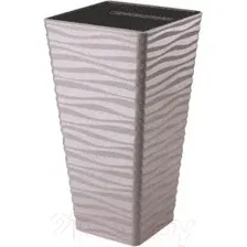 Кашпо Formplastic Sahara Dunes / 3970-051 (серо-бежевый)