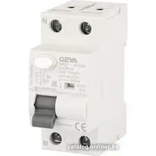 Устройство защитного отключения GEYA GYL9-2P-63A-30mA 2P 63A 6 kA 30mA A 2M GYL92P63A30