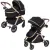 Универсальная коляска Rant Basic Roller Gold RA161 (2 в 1, black)