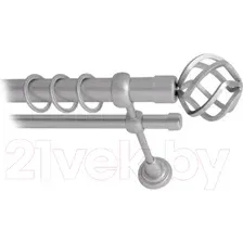 Карниз для штор Lm Decor Булава 097 2р гладкий 25/16мм (сатин, 3.6м)