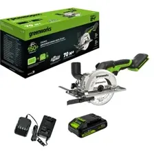 Дисковая пила Greenworks G24MCS / 1501207CUA