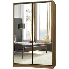 Шкаф-купе Рэйгрупп Bromo VVH 01 РГ-10.01 B 160 VVH 160x220.5 (дуб велингтон/черный)